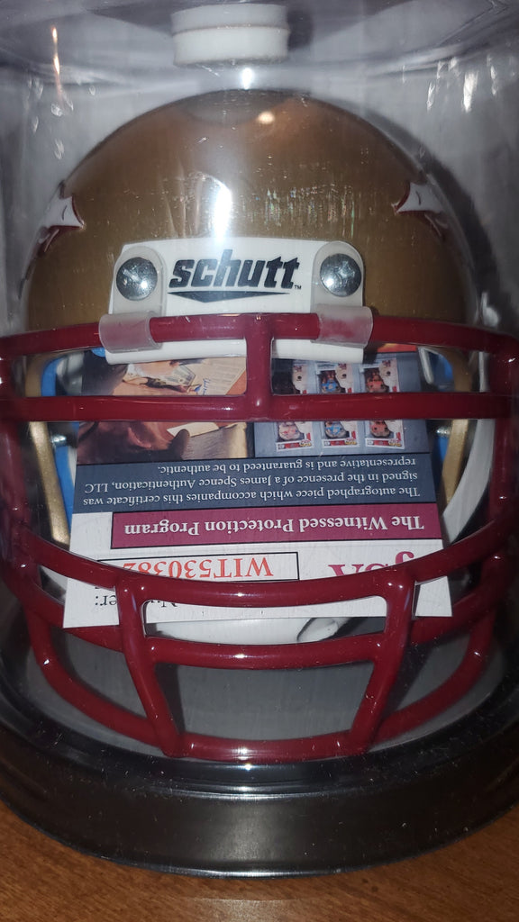 Florida State Seminoles Brad Johnson Autographed Mini Helmet with Go N – Muncy's Memorabilia