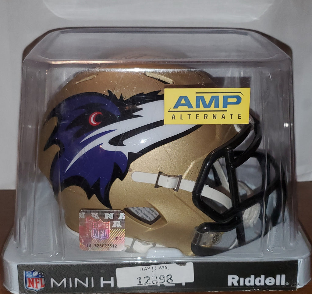 Baltimore Ravens Ray Lewis Autographed AMP Speed Mini Helmet (BAS