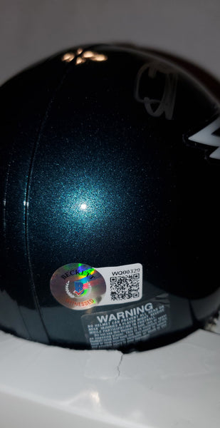 Philadelphia Eagles Donovan McNabb Autographed Mini Helmet (BAS)