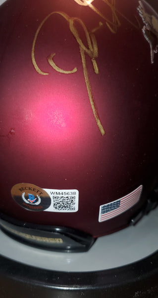 Florida State Seminoles Deion Sanders Autographed Mini Helmet (BAS)