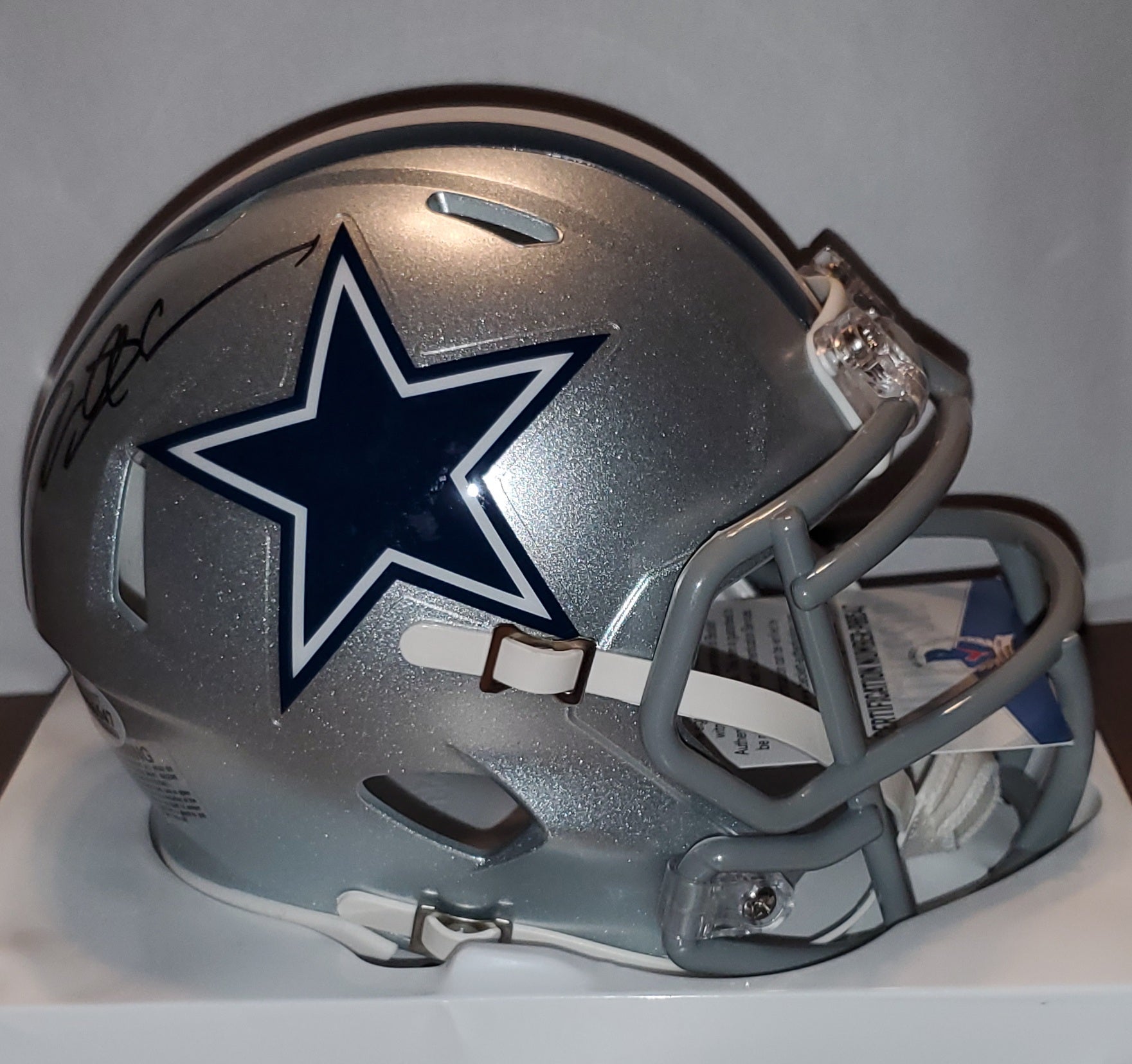 Dallas Cowboys Deion Sanders Autographed Speed Mini Helmet (BAS)