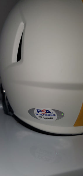 Pittsburgh Steelers Autographed Hines Ward Lunar Eclipse Speed Mini Helmet (PSA)