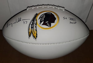 Washington Redskins Doug Williams Autographed Football with Super Bowl XXII MVP Inscription (JSA)