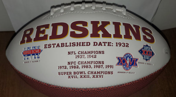Washington Redskins Doug Williams Autographed Football with Super Bowl XXII MVP Inscription (JSA)