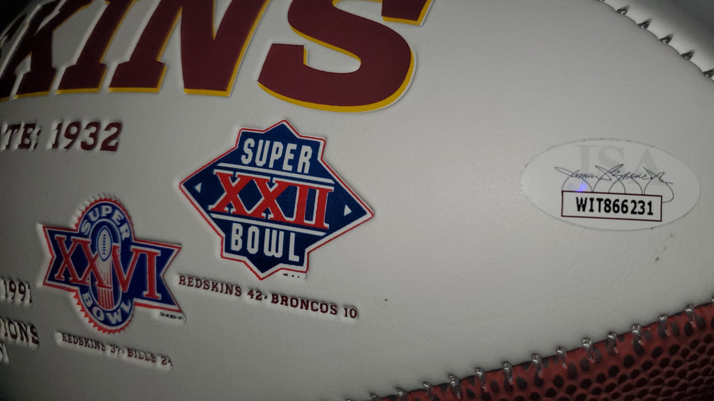 Washington Redskins Doug Williams Autographed Football with Super Bowl –  Muncy's Memorabilia