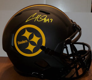 Pittsburgh Steelers Cameron Heyward Autographed Full-Size Eclipse Speed Helmet (BAS)