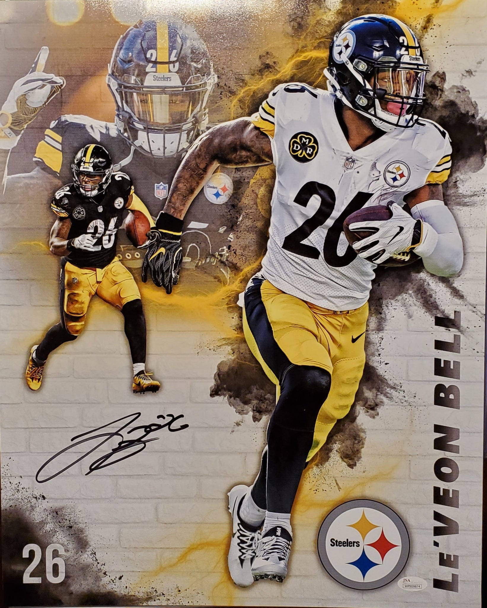 Pittsburgh Steelers Le'Veon Bell Autographed 16x20 Photo (JSA)