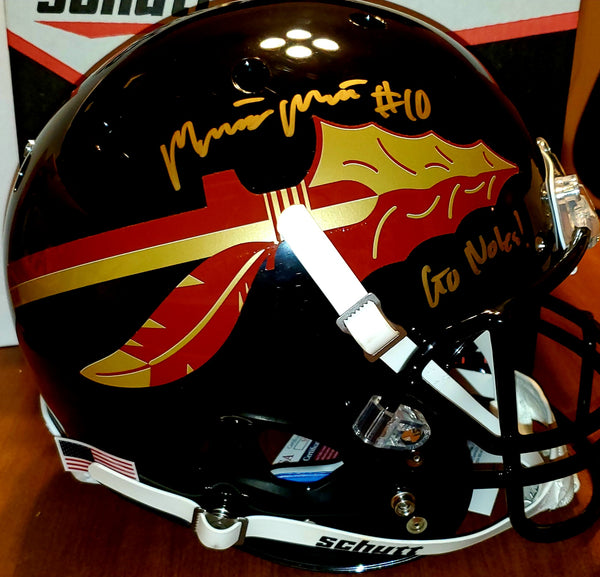 Florida State Seminoles McKenzie Milton Autographed Full-Size Helmet with "Go Noles!" Inscription (JSA)