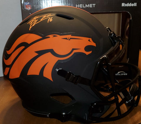 Denver Broncos Jake Plummer Autographed Full-Size Eclipse Speed Helmet (BAS)