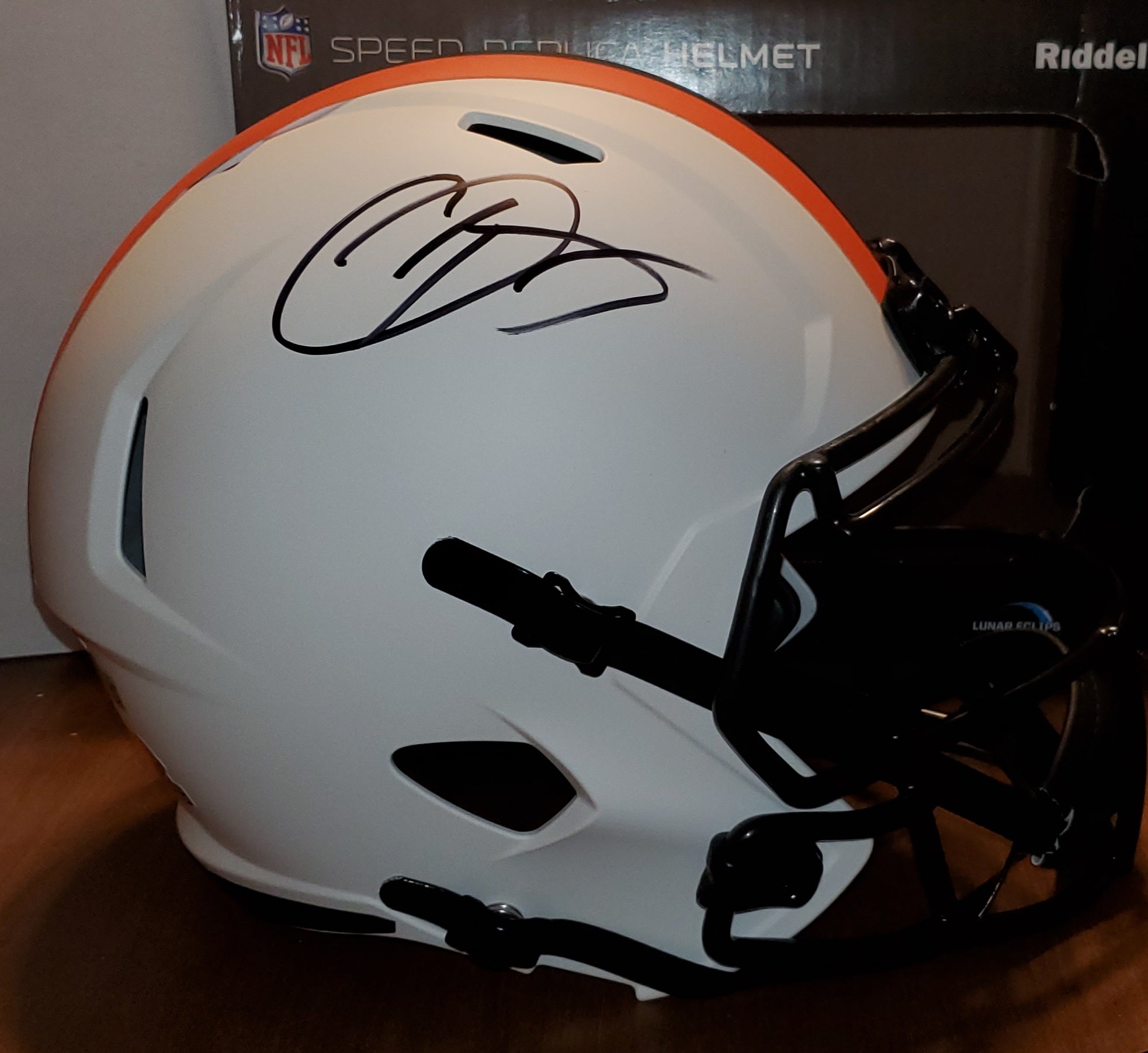 Cleveland Browns Odell Beckham Jr. Autographed Full Size Lunar Eclipse Replica Helmet (BAS)