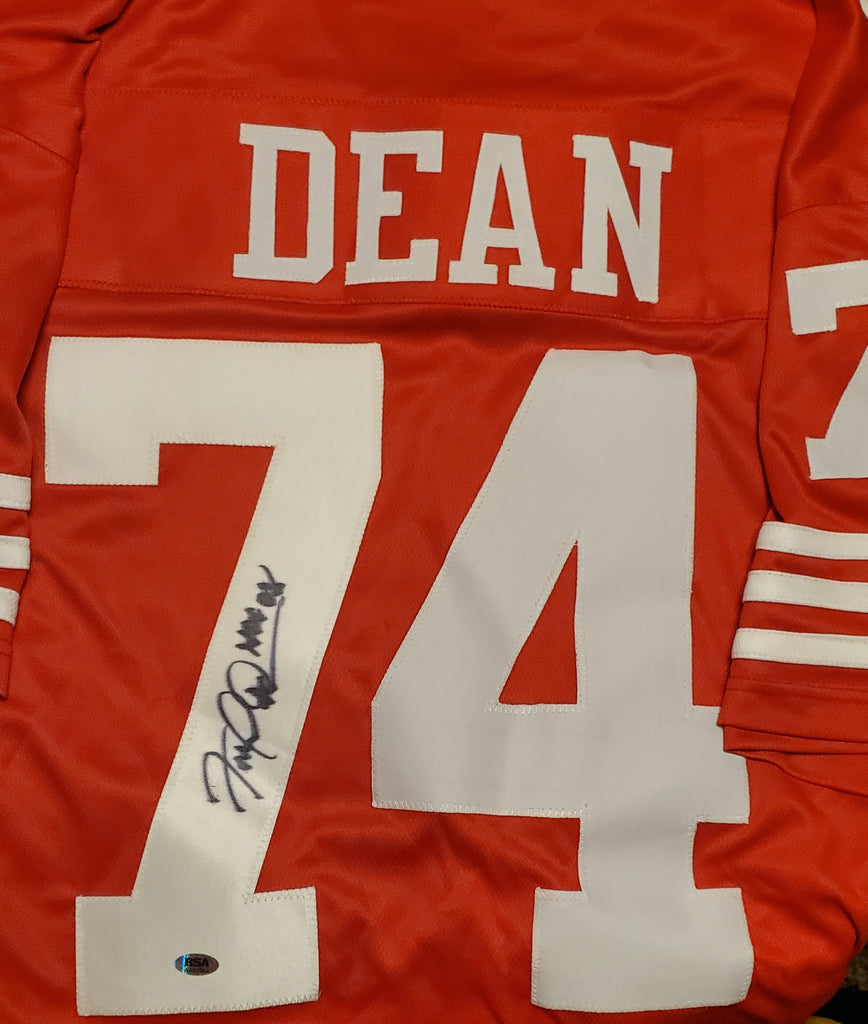 Fred Dean Autographed Custom Jersey with HOF 81 Inscription (RSA) – Muncy's  Memorabilia