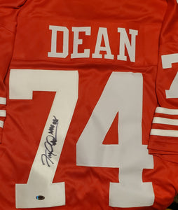 Fred Dean Autographed Custom Jersey with HOF 81 Inscription (RSA)