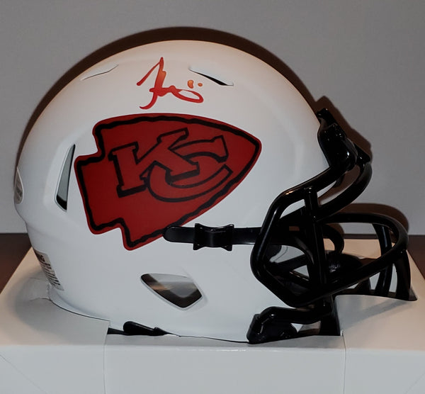 Kansas City Chiefs Tyreek Hill Autographed Lunar Eclipse Speed Mini Helmet (BAS)