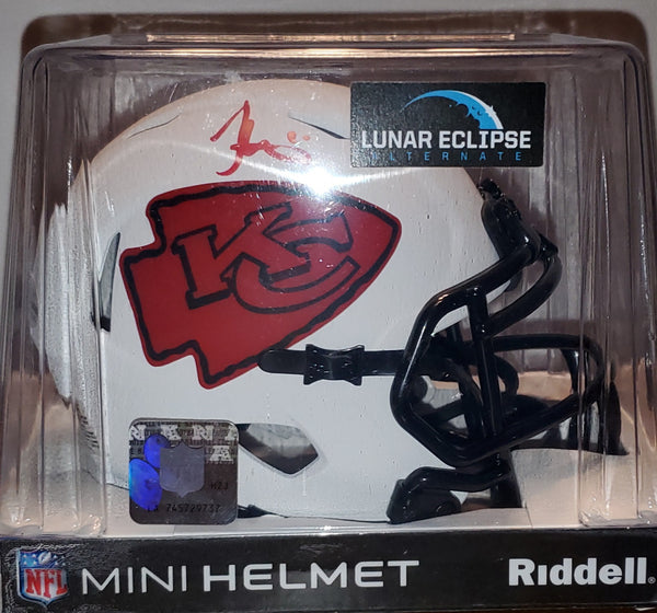 Kansas City Chiefs Tyreek Hill Autographed Lunar Eclipse Speed Mini Helmet (BAS)