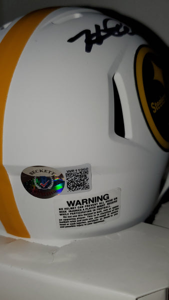 Pittsburgh Steelers Heath Miller Autographed Lunar Eclipse Speed Mini Helmet with HEEEATH Inscription (BAS)