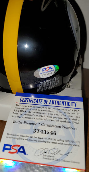 Pittsburgh Steelers Hines Ward Autographed Mini Helmet (PSA/DNA)