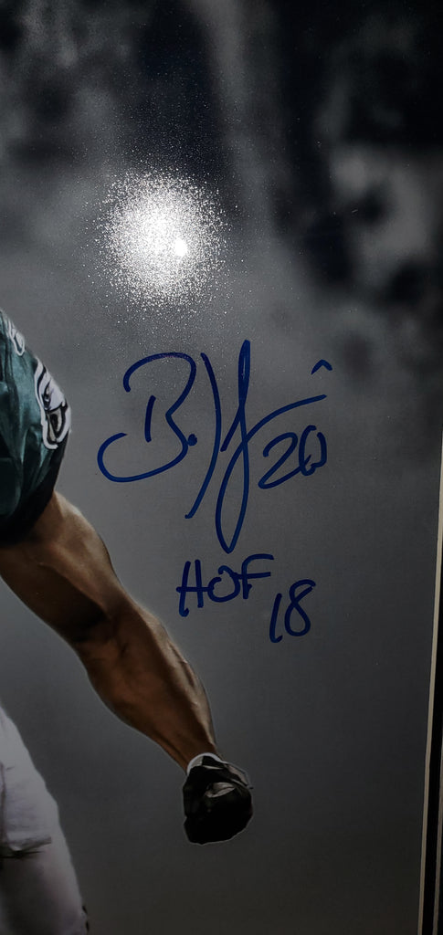 Brian Dawkins Signed 16x20 Philadelphia Eagles Black Jersey Photo JSA