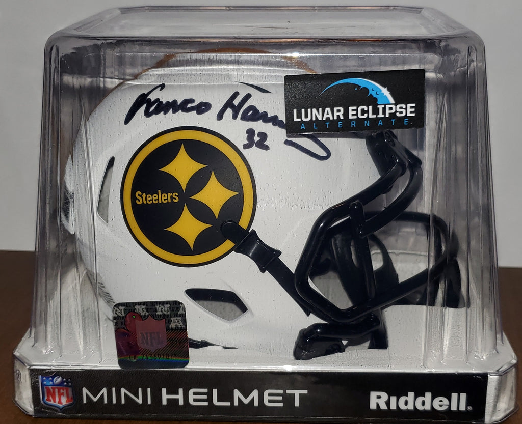 Pittsburgh Steelers Franco Harris Autographed Lunar Eclipse Speed Mini  Helmet (BAS)