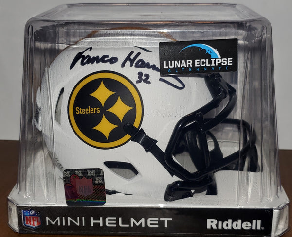 Pittsburgh Steelers Franco Harris Autographed Lunar Eclipse Speed Mini Helmet (BAS)