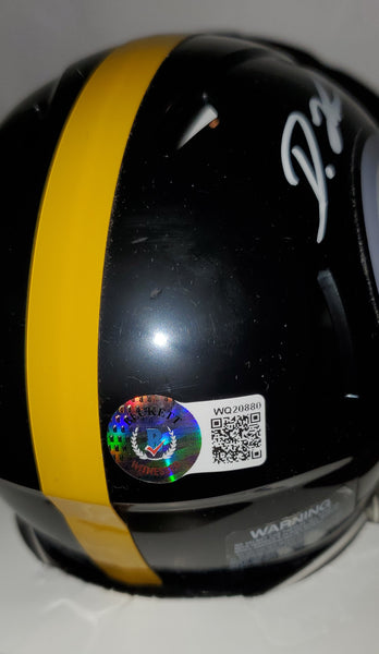 Pittsburgh Steeler Diontae Johnson Autographed Speed Mini Helmet(BAS)