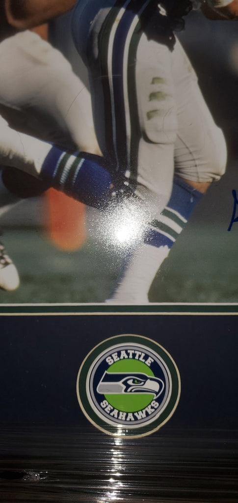 Steve Largent Autographed and Framed Seattle Seahawks Jersey