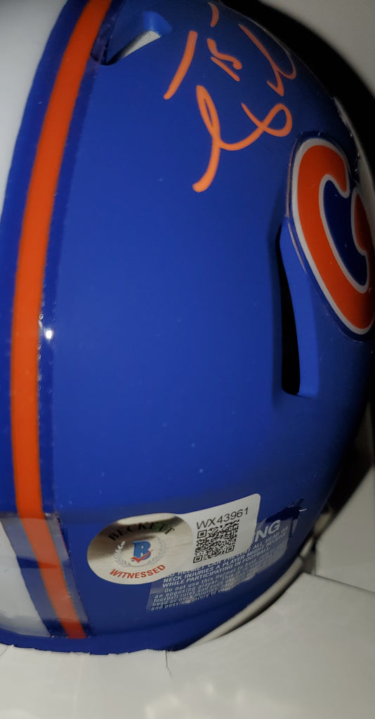 Florida Tim Tebow Signed Speed Mini Helmet Autographed BAS Witnessed