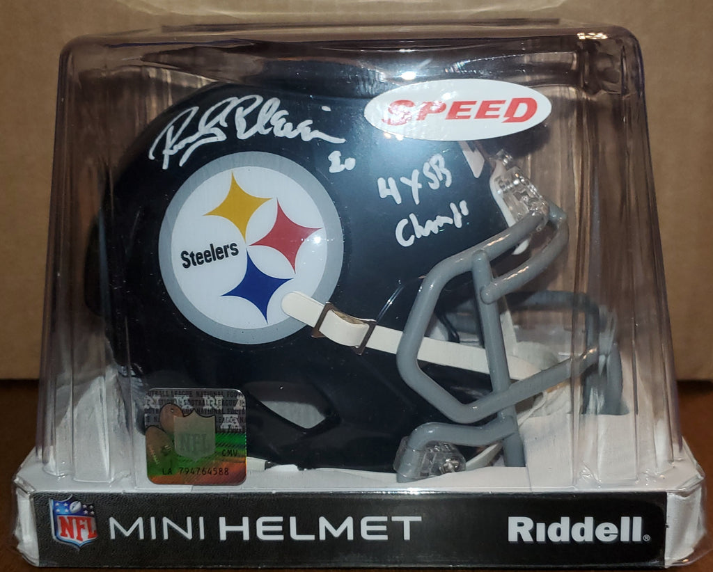 ROCKY BLEIER SIGNED MINI FOOTBALL HELMET PITTSBURGH STEELERS JSA