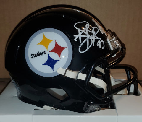 Pittsburgh Steelers Troy Polamalu Autographed Speed Mini Helmet (BAS).