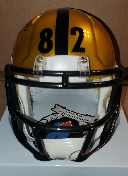 Pittsburgh Steelers Autographed John Stallworth Flash Speed Mini Helmet(BAS).