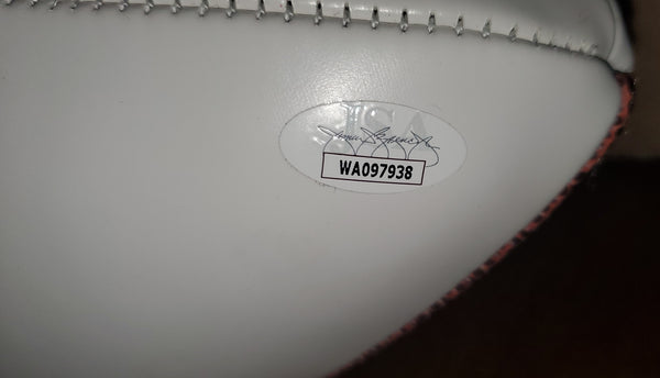 Dallas Cowboys Autographed Randy White & Drew Pearson Logo Football with HOF 94 & HOF 21 Inscriptions (JSA)