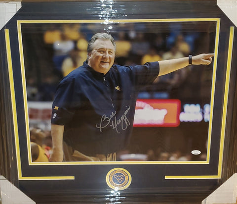 West Virginia Mountaineers Framed Bob Huggins Autographed 16x20 Photo (JSA)