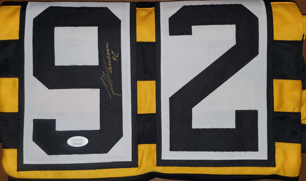 James Harrison Signed Steelers Bumble Bee Jersey (JSA) Pittsburgh