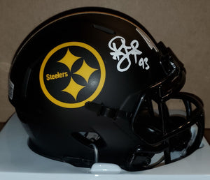 Pittsburgh Steelers Troy Polamalu Autographed Eclipse Mini Helmet (BAS)