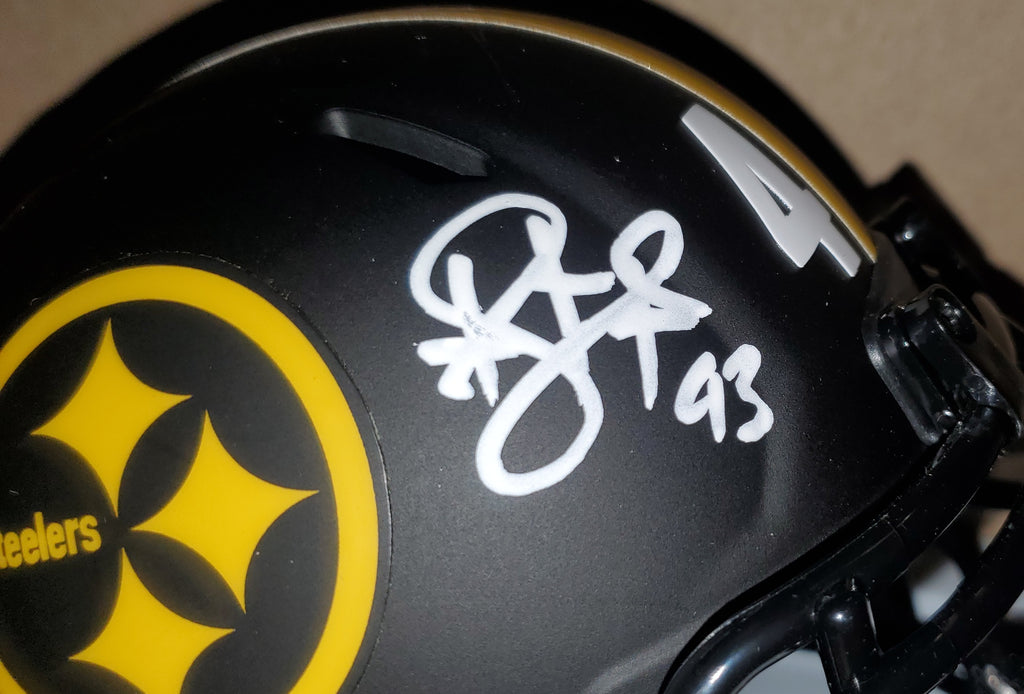 Troy Polamalu Autographed Pittsburgh Steelers Eclipse Mini Helmet