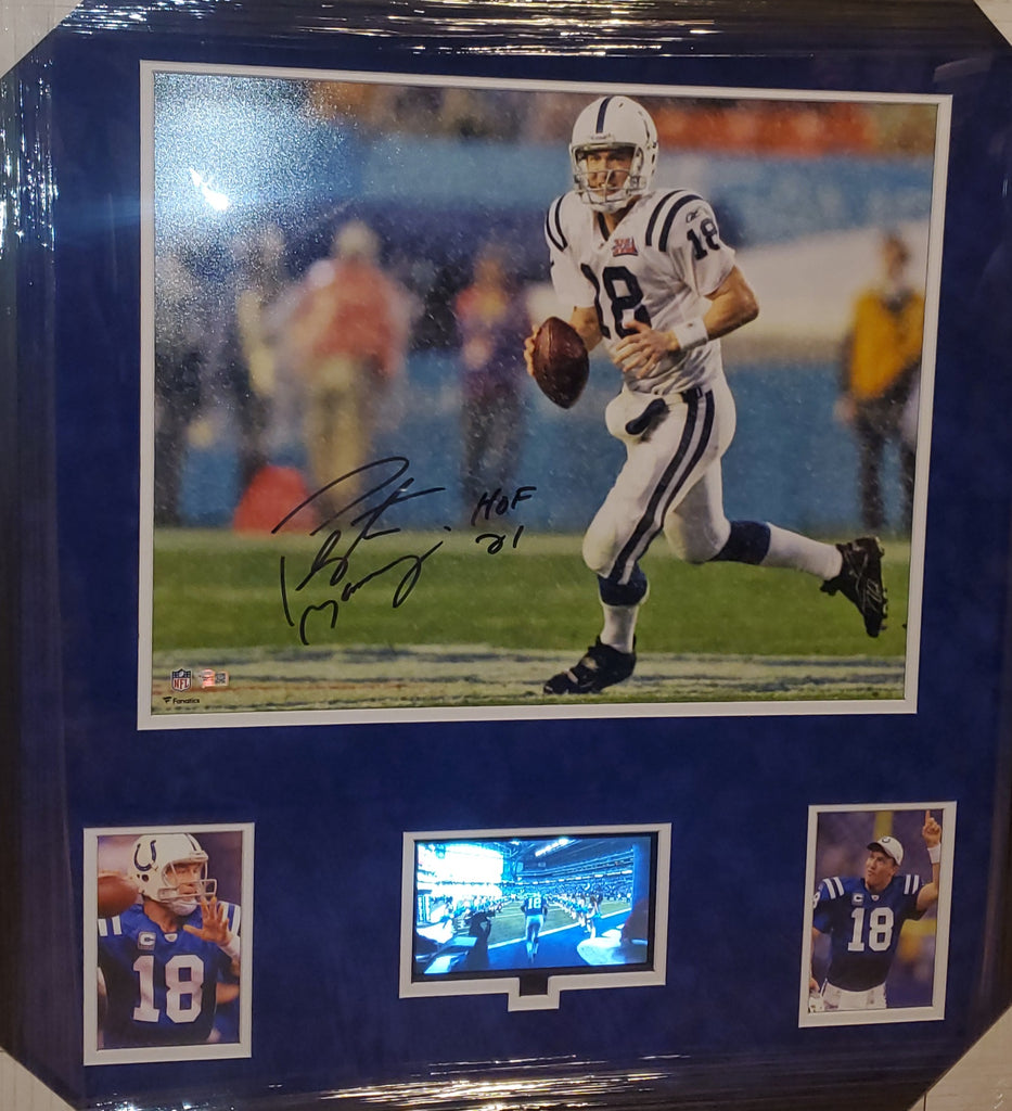 Peyton Manning Autographed NFL Football & Memorabilia