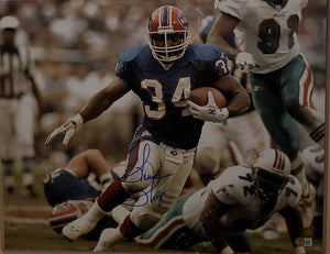 Buffalo Bills Thurman Thomas Autographed 16x20 Photo (BAS).