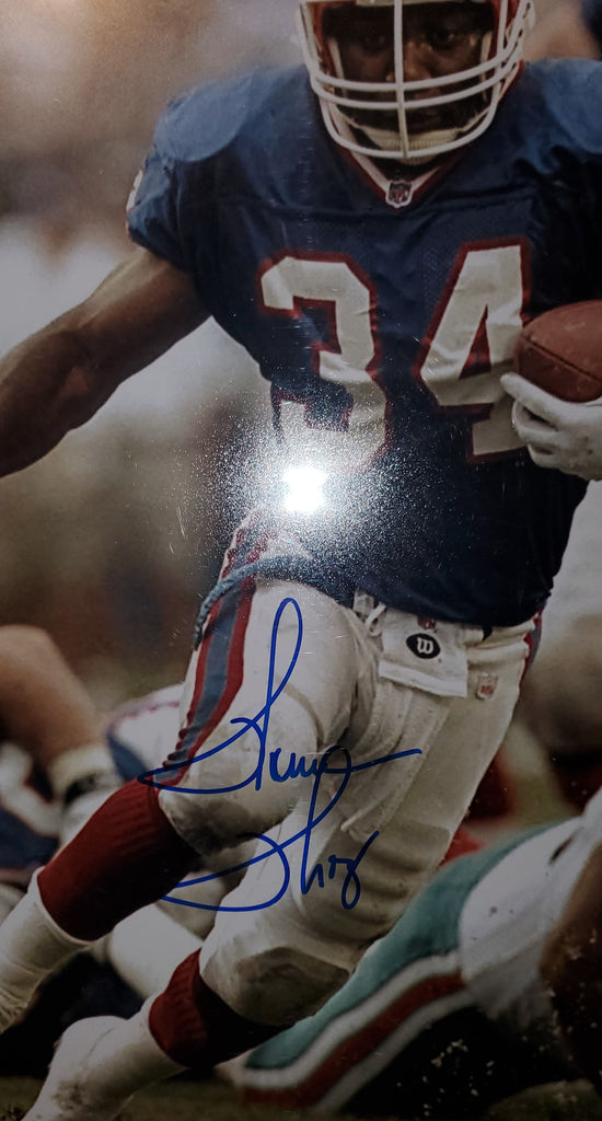 Thurman Thomas Autographed and Framed Buffalo Bills Jersey