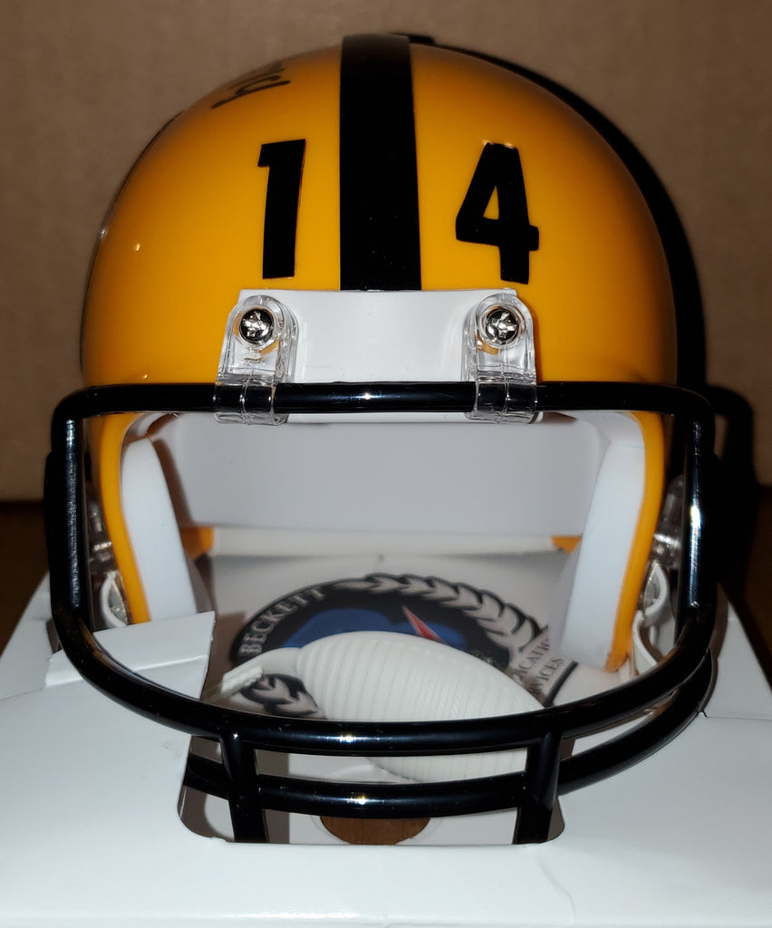 Hines Ward Autographed Pittsburgh Steelers Lunar Mini Helmet Beckett