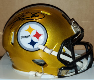 Pittsburgh Steelers Hines Ward Autographed Flash Speed Mini Helmet (BAS)