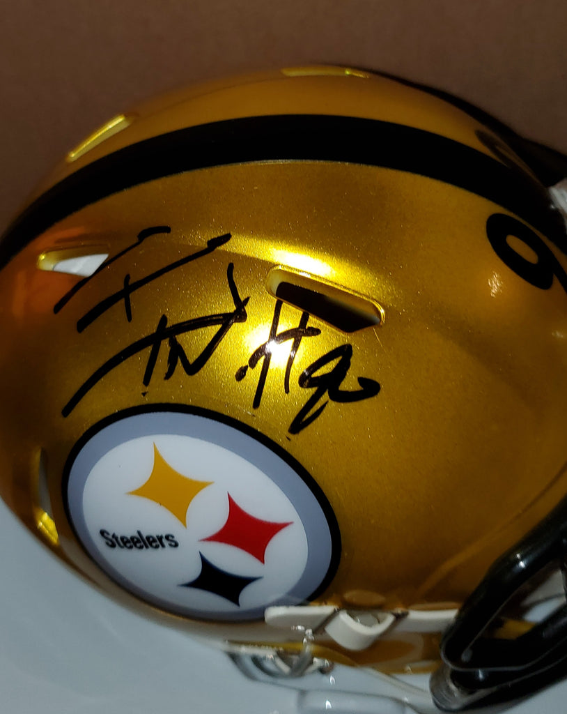 T.J.Watt Autographed Pittsburgh Steelers Flash Speed Mini Helmet