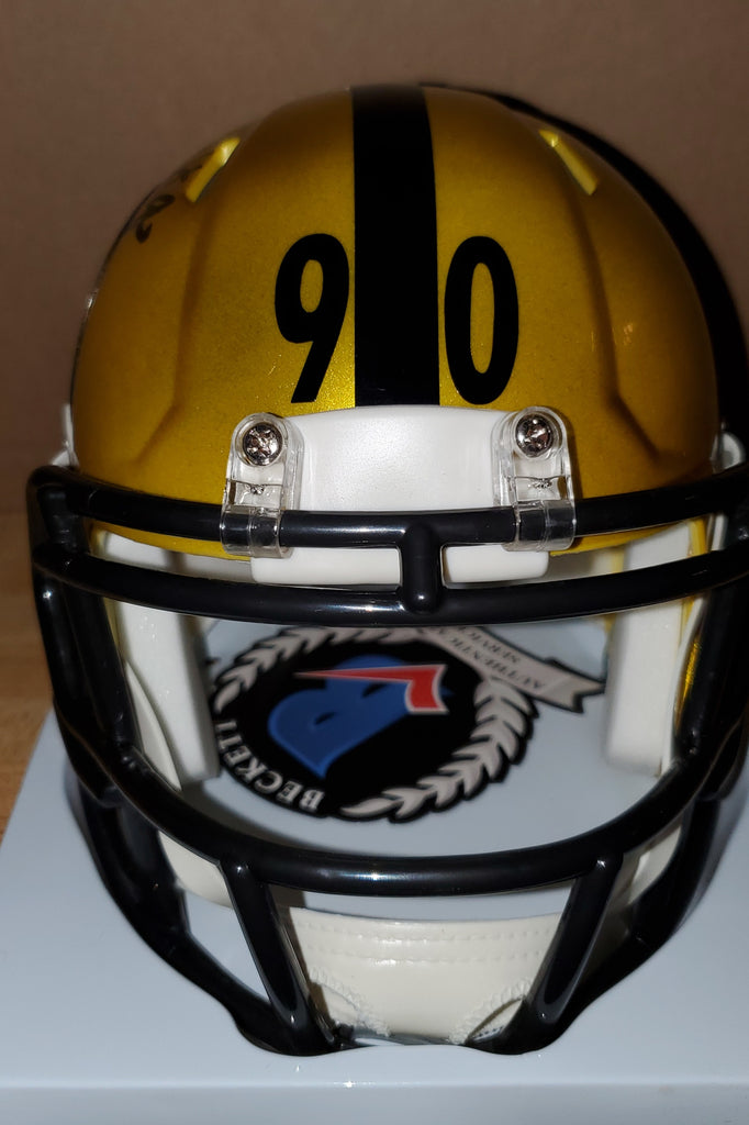 Pittsburgh Steelers T.J. Watt Autographed Flash Speed Mini Helmet