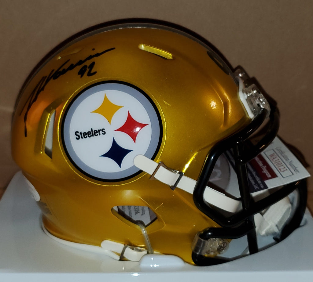 Pittsburgh Steelers James Harrison Autographed Flash Speed Mini