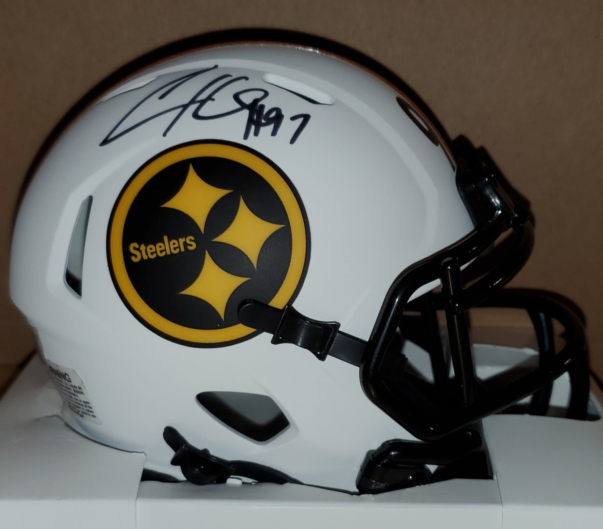 Pittsburgh Steelers Cameron Heyward Autographed Lunar Eclipse Speed Mini (BAS)