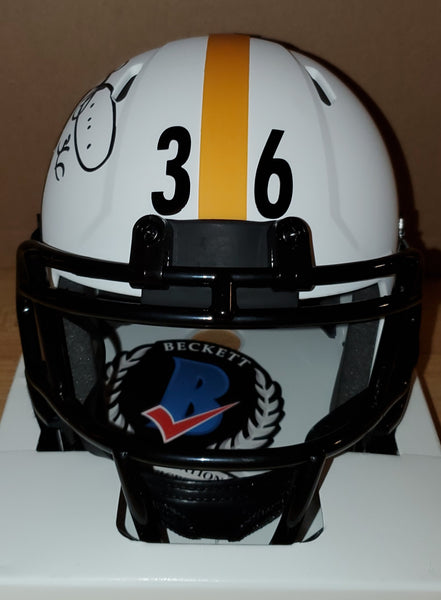 Pittsburgh Steelers Jerome Bettis Autographed Lunar Eclipse Mini Helmet (BAS)