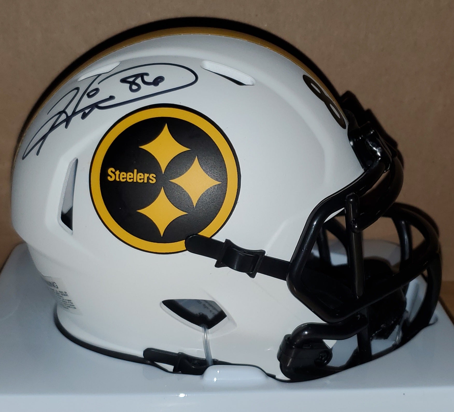 Pittsburgh Steelers Autographed Hines Ward Lunar Eclipse Speed Mini Helmet (PSA)