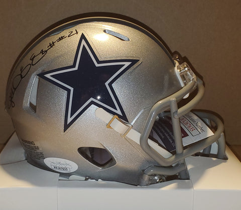 Dallas Cowboys Ezekiel Elliott Autographed Speed Mini Helmet (JSA)