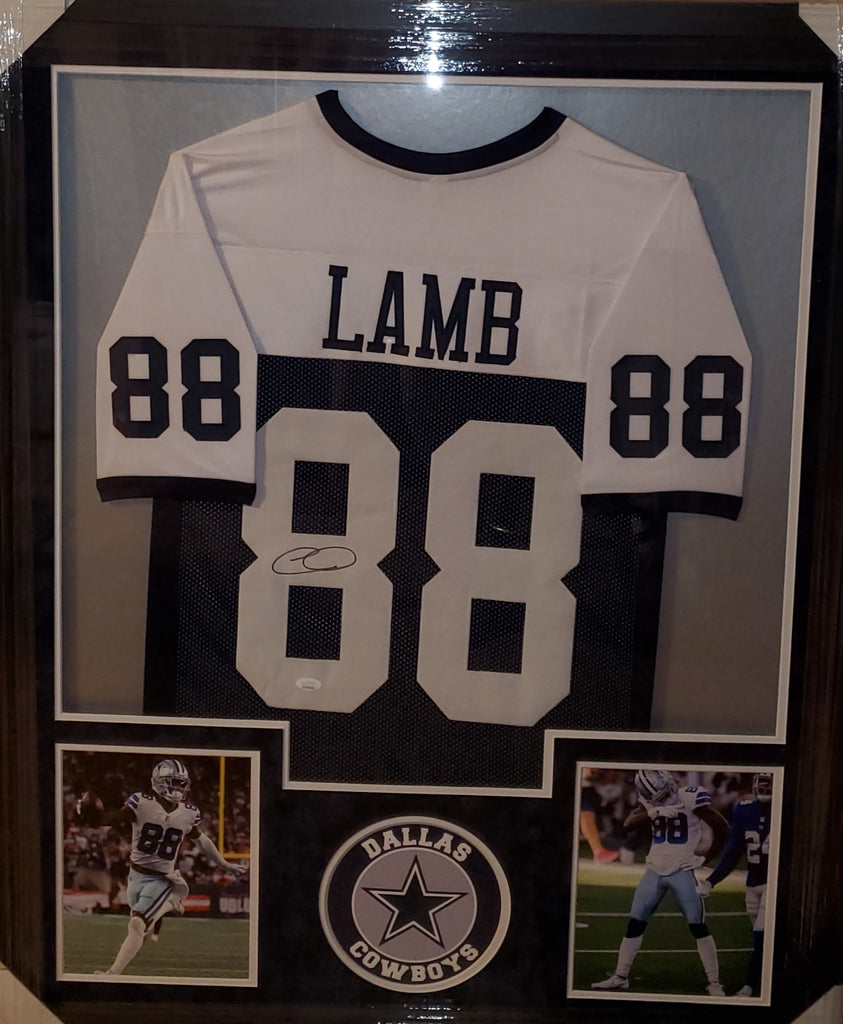 CeeDee Lamb Dallas Cowboys Signed Framed and Matted Jersey