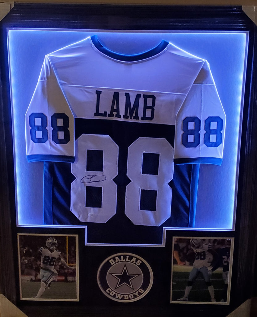 CeeDee Lamb Autographed and Framed Dallas Cowboys Jersey