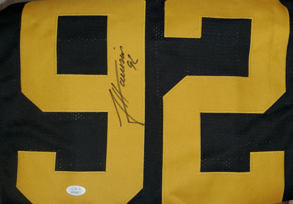 James Harrison Signed Steelers Bumble Bee Jersey (JSA)