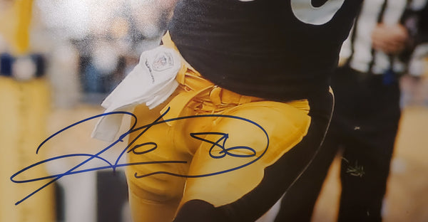 Pittsburgh Steelers Hines Ward Autographed 16x20 Photo (BAS).